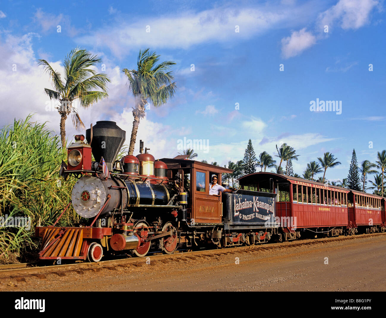 1985 Sugar Cane Train Kaanapali Maui Hawaii USA Stock Photo Alamy