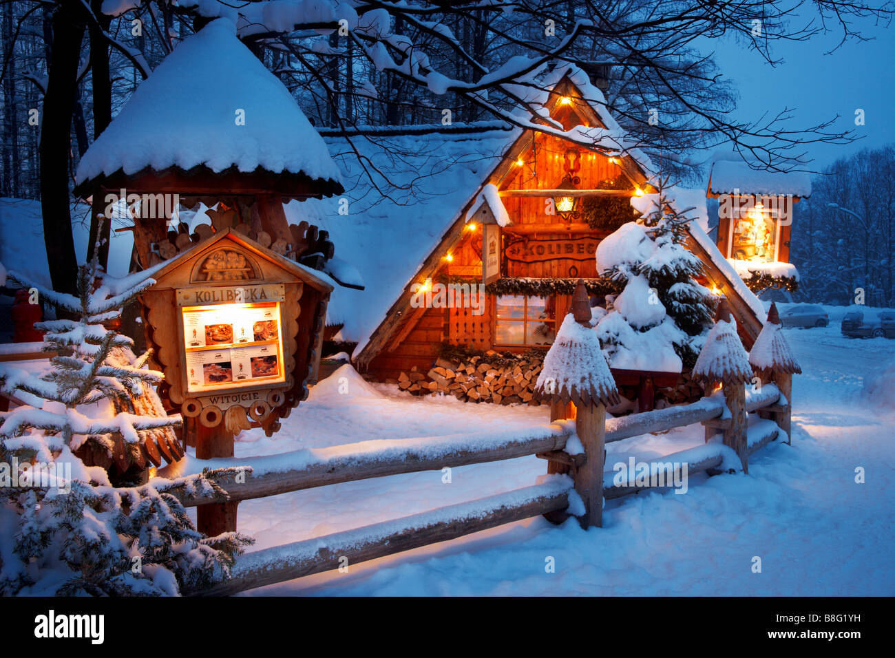 Winter Scenery In Zakopane Tatra Mountains Poland Stock Photo Alamy
