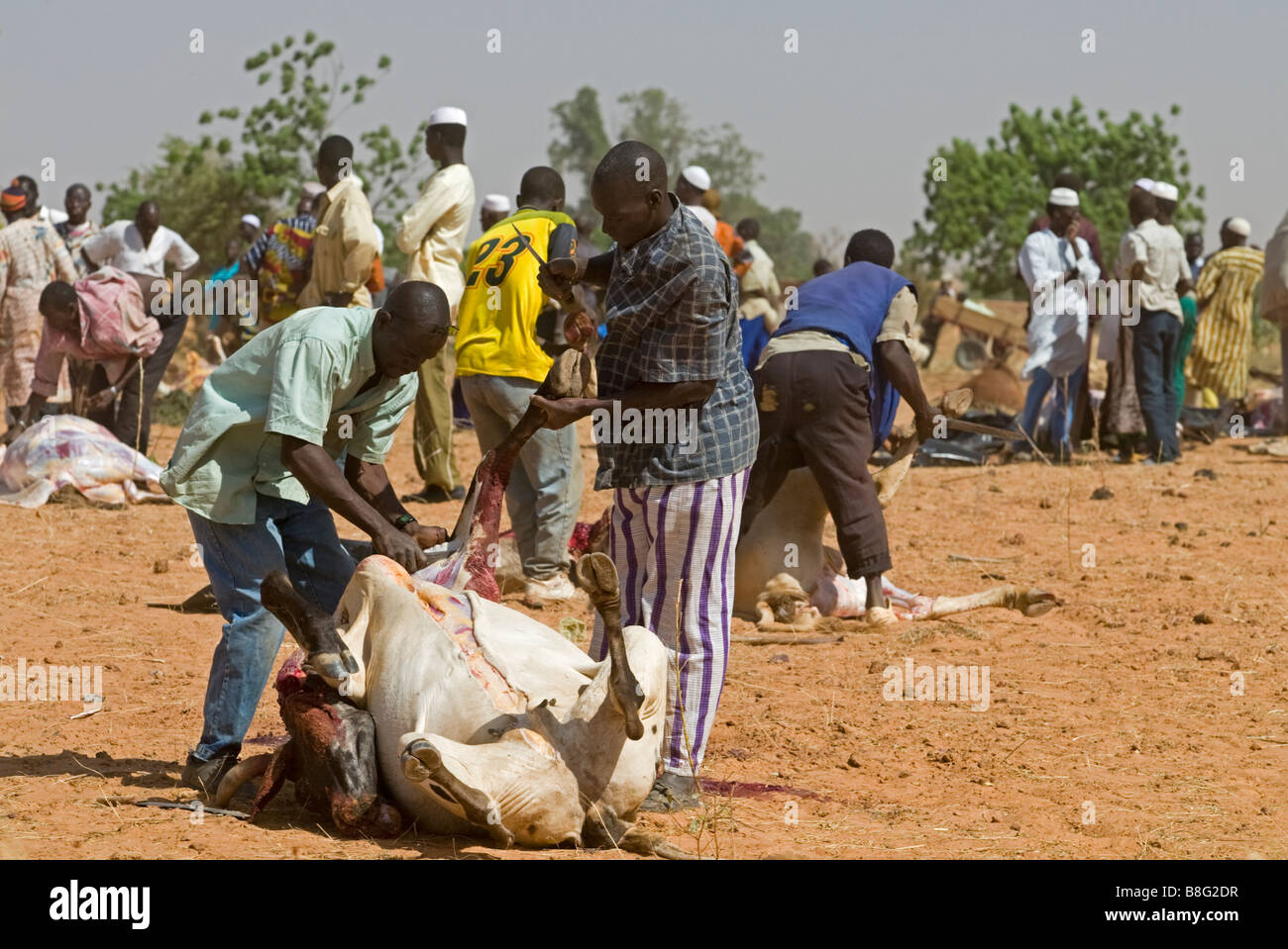 Feast of sacrifice in Ouagadougou Burkina Faso Stock Photo