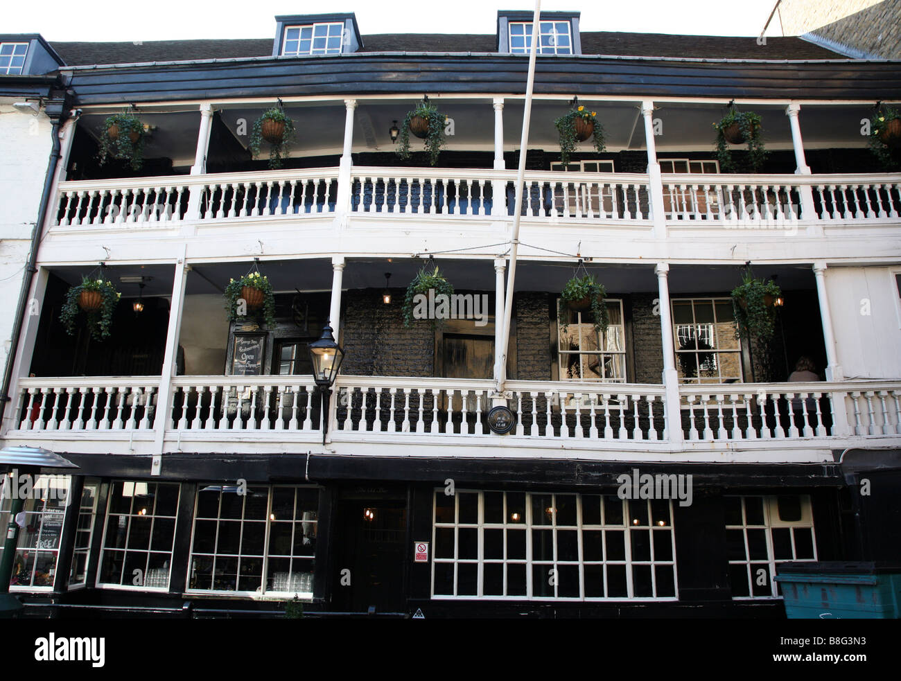 The George Inn, Southwark, is an historic London pub dating from medieval times Stock Photo