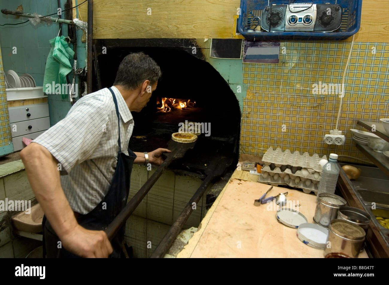 Old fashion Middle Eastern bakery Jerusalem Israel Stock Photo Alamy