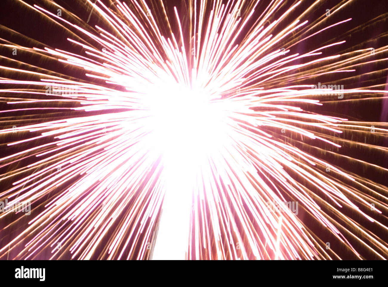 Firework exploding Stock Photo