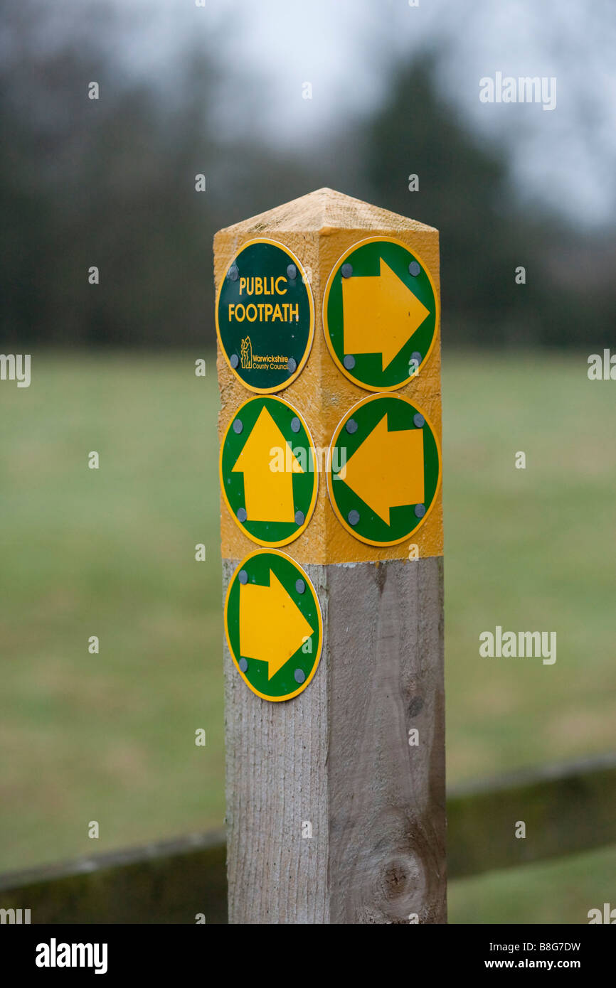 Walking direction post marker hi-res stock photography and images - Alamy
