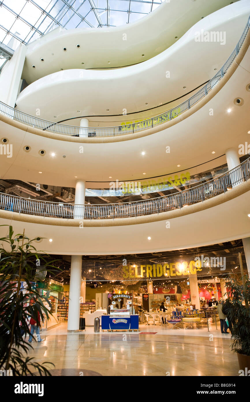 Selfridge & Co Birmingham shopping levels Stock Photo