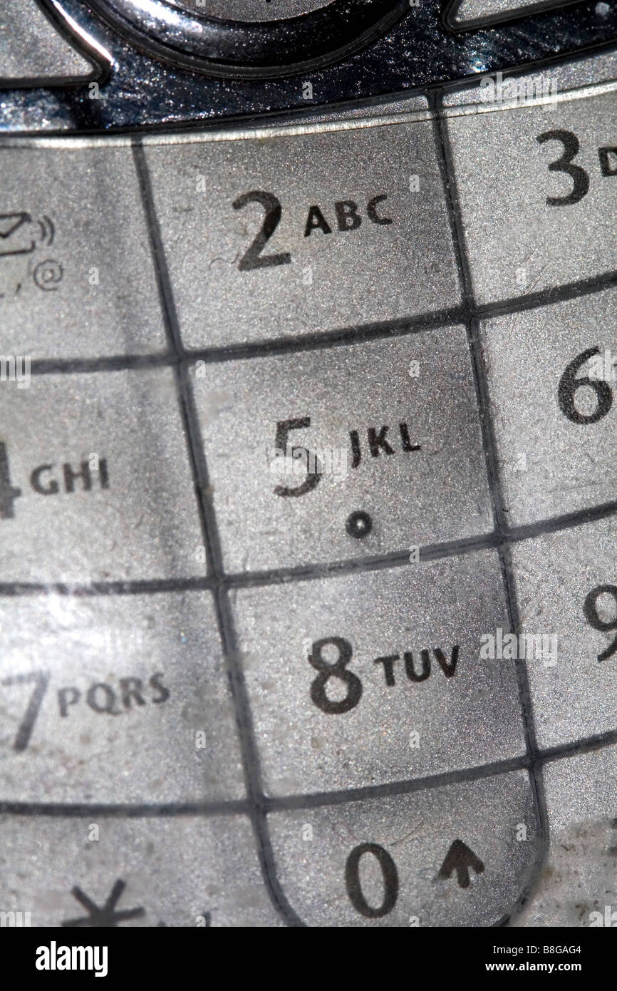 The number pad of a cell phone Stock Photo - Alamy