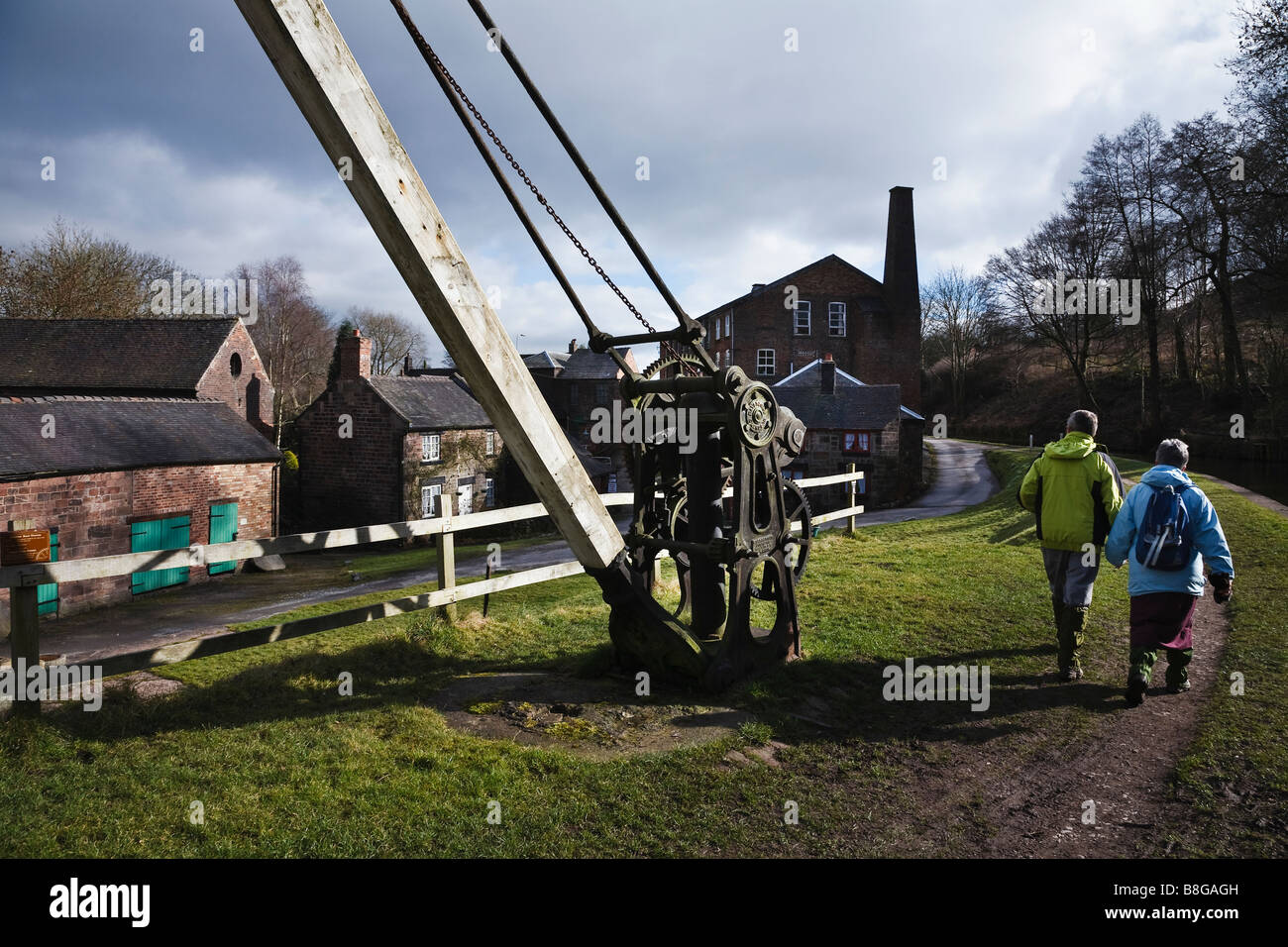 Cheddleton Flint Mill, near Leek, Staffordshire, England Stock Photo