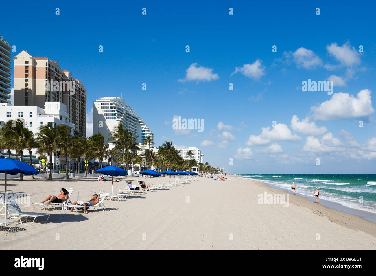 Fort Lauderdale Beach, Gold Coast, Florida, USA Stock Photo