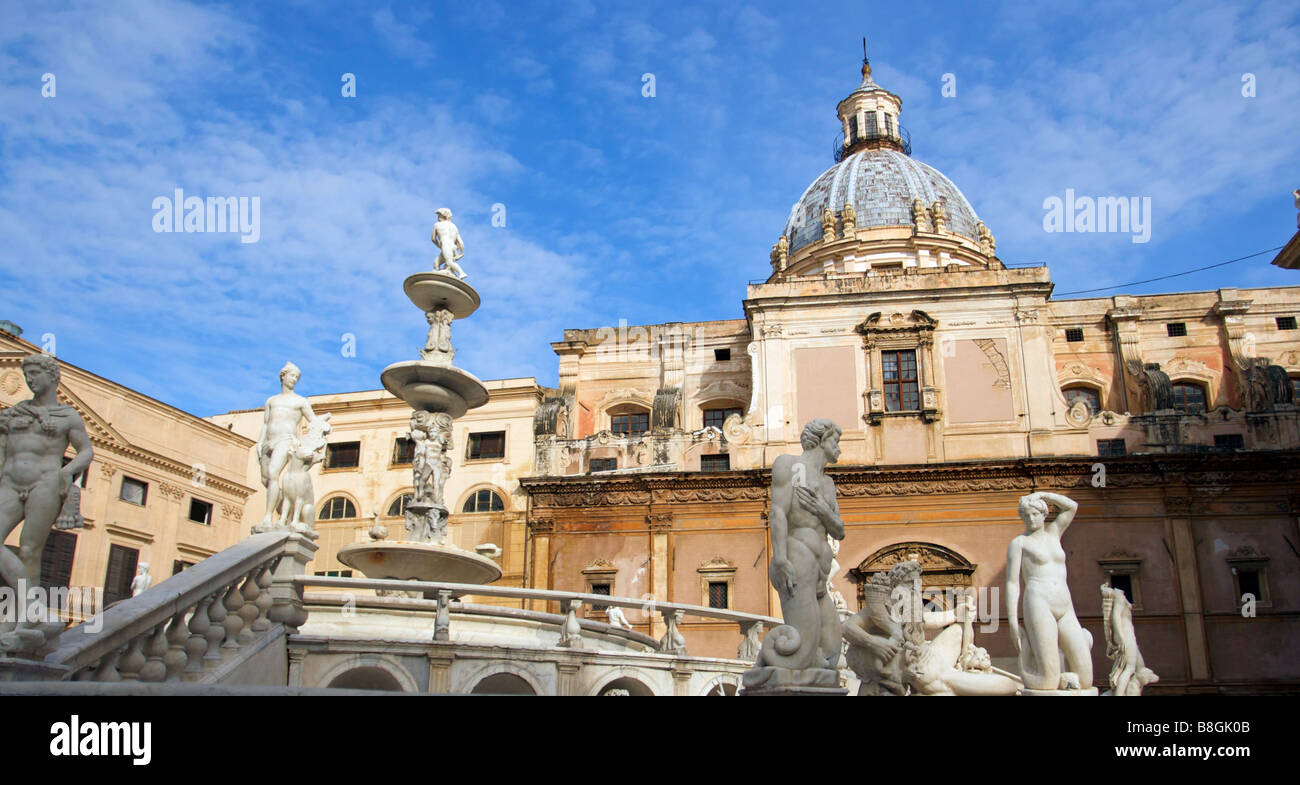 Piazza Pretoria, Palermo, Sicily, Italy Stock Photo - Alamy