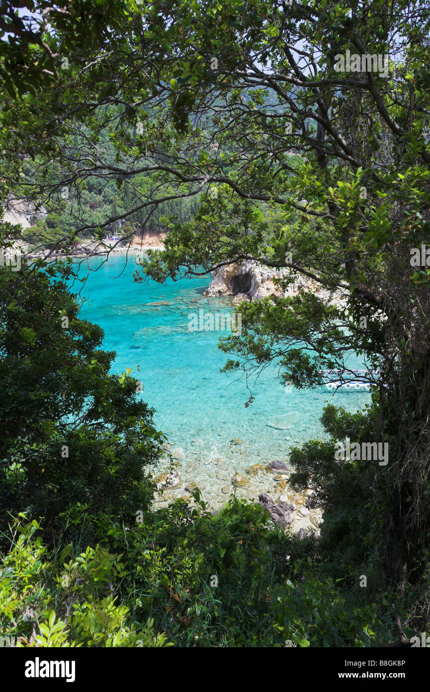 Cove Paleokastritsa Corfu Stock Photo
