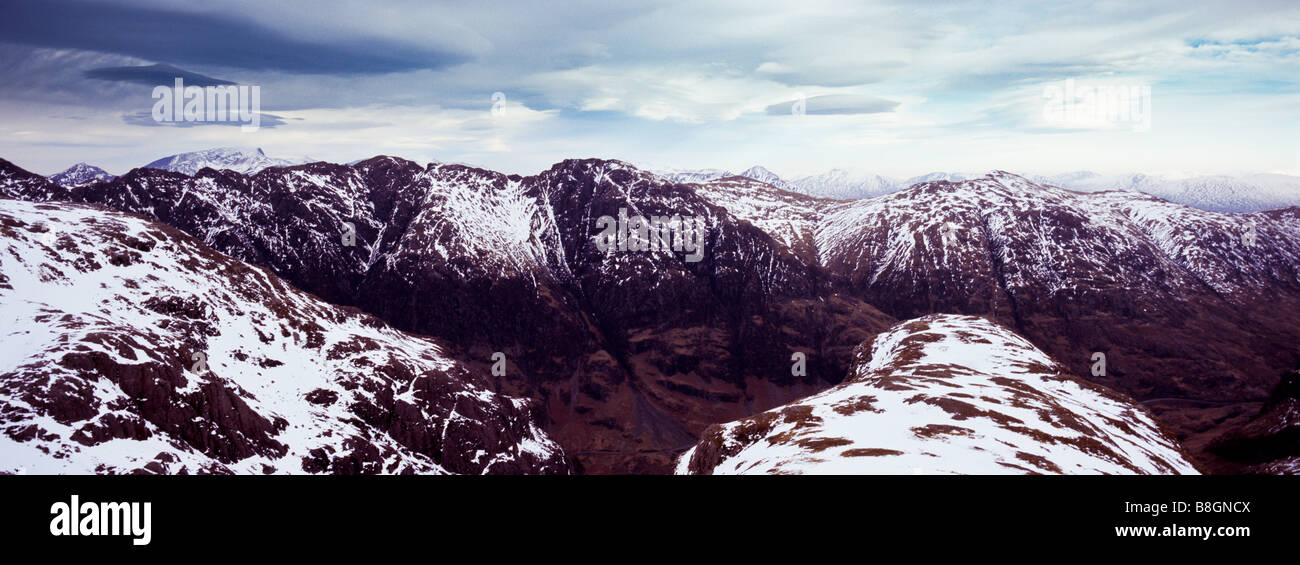 Aonach Eagach ridge, Glen Coe Stock Photo - Alamy