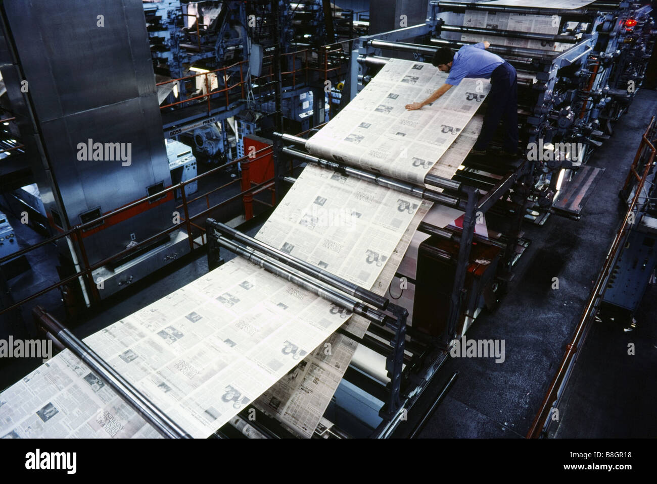 Modern Newspaper Printing Press
