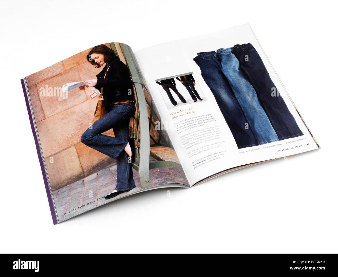 Shopping Catalogue Showing Jeans Stock Photo Alamy