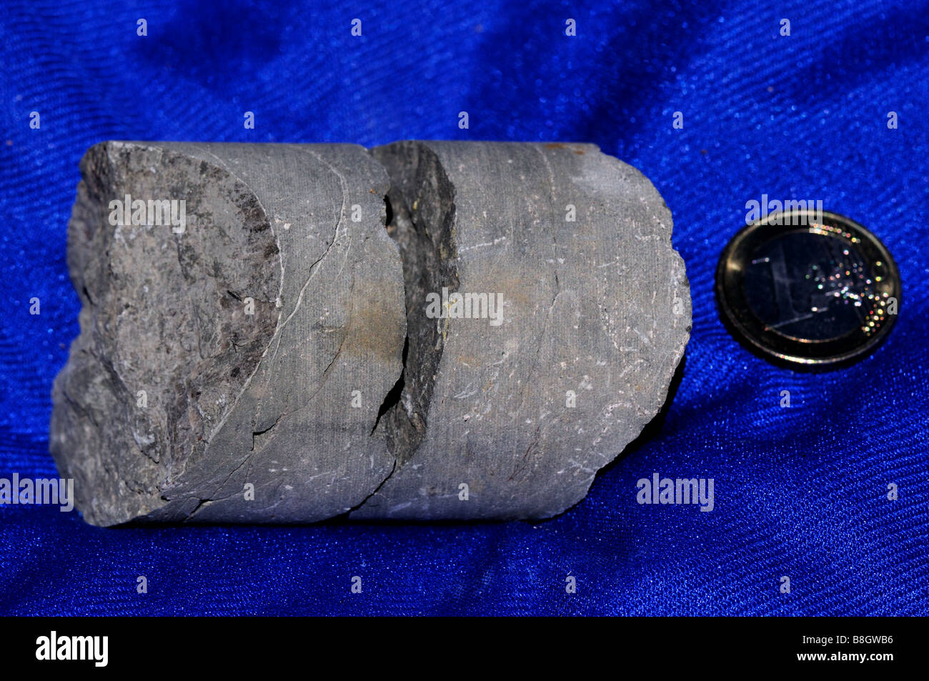 Rock core sample Stock Photo Alamy