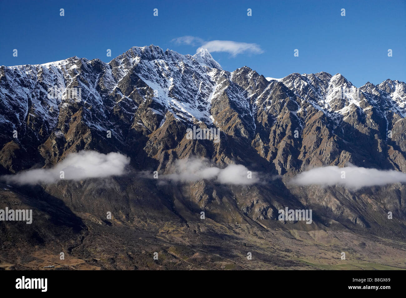 The Remarkables near Queenstown South Island New Zealand Stock Photo ...