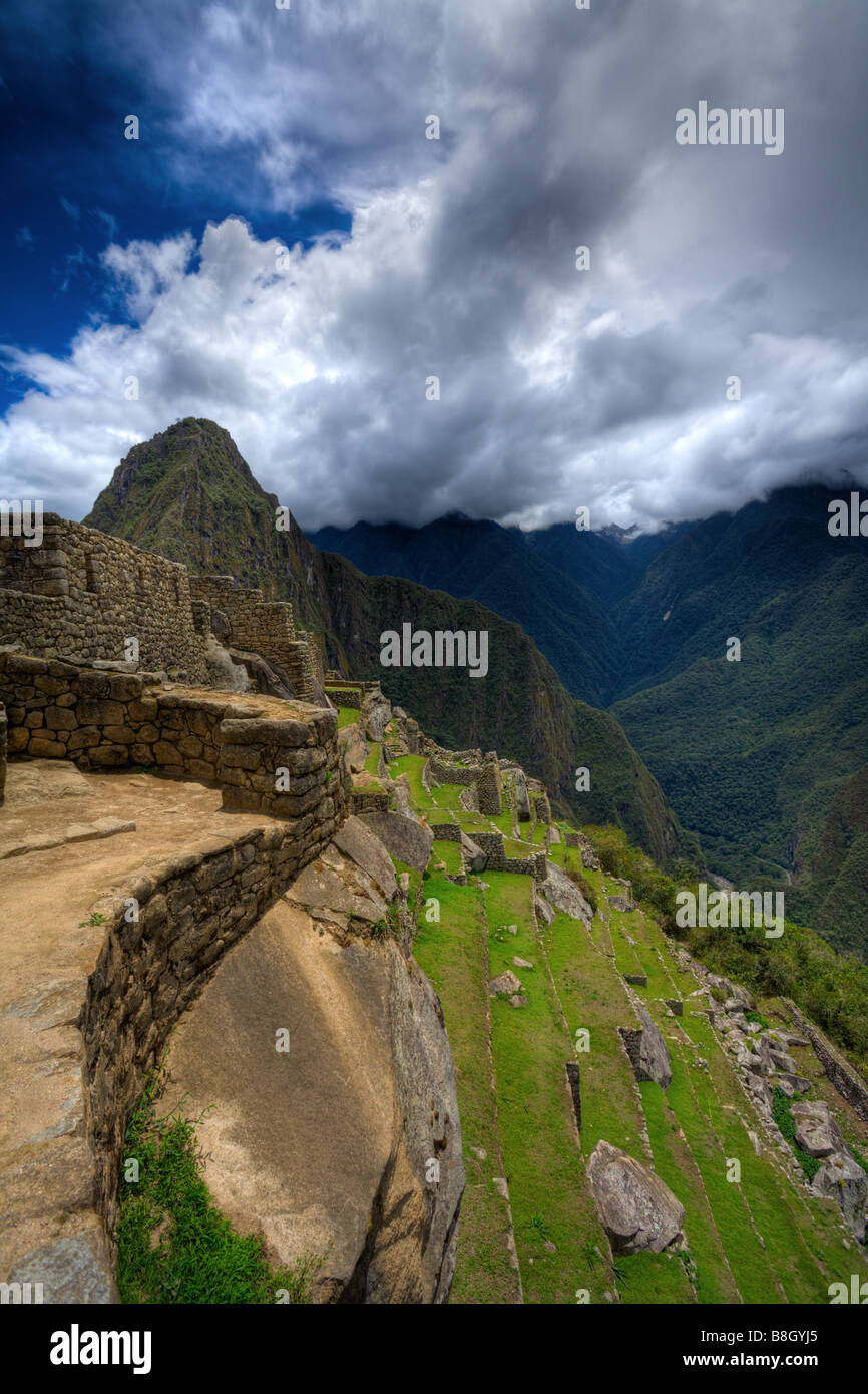 Clouds over Machu Picchu Stock Photo - Alamy