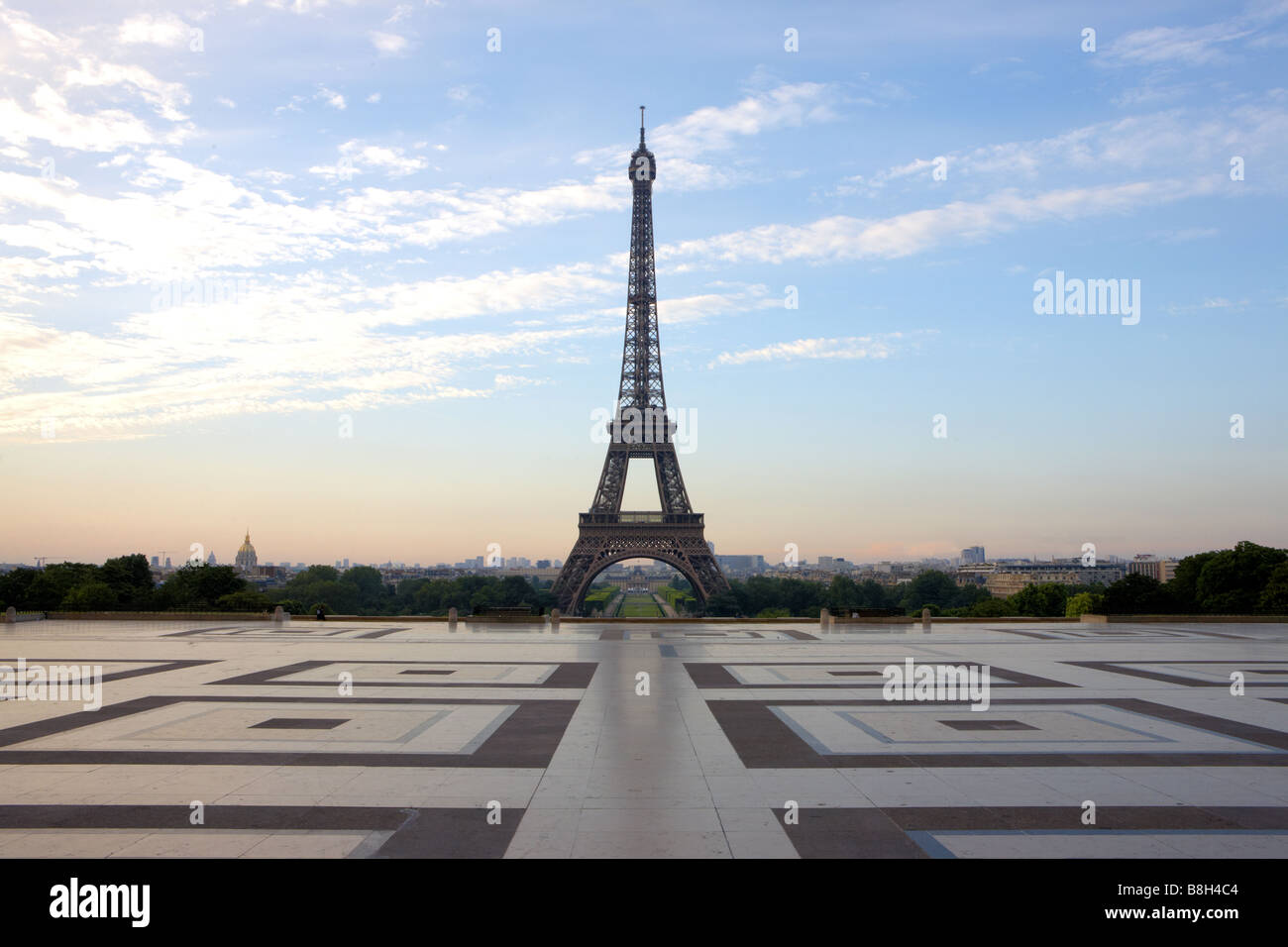 Eiffel Tower in Paris, France. Stock Photo