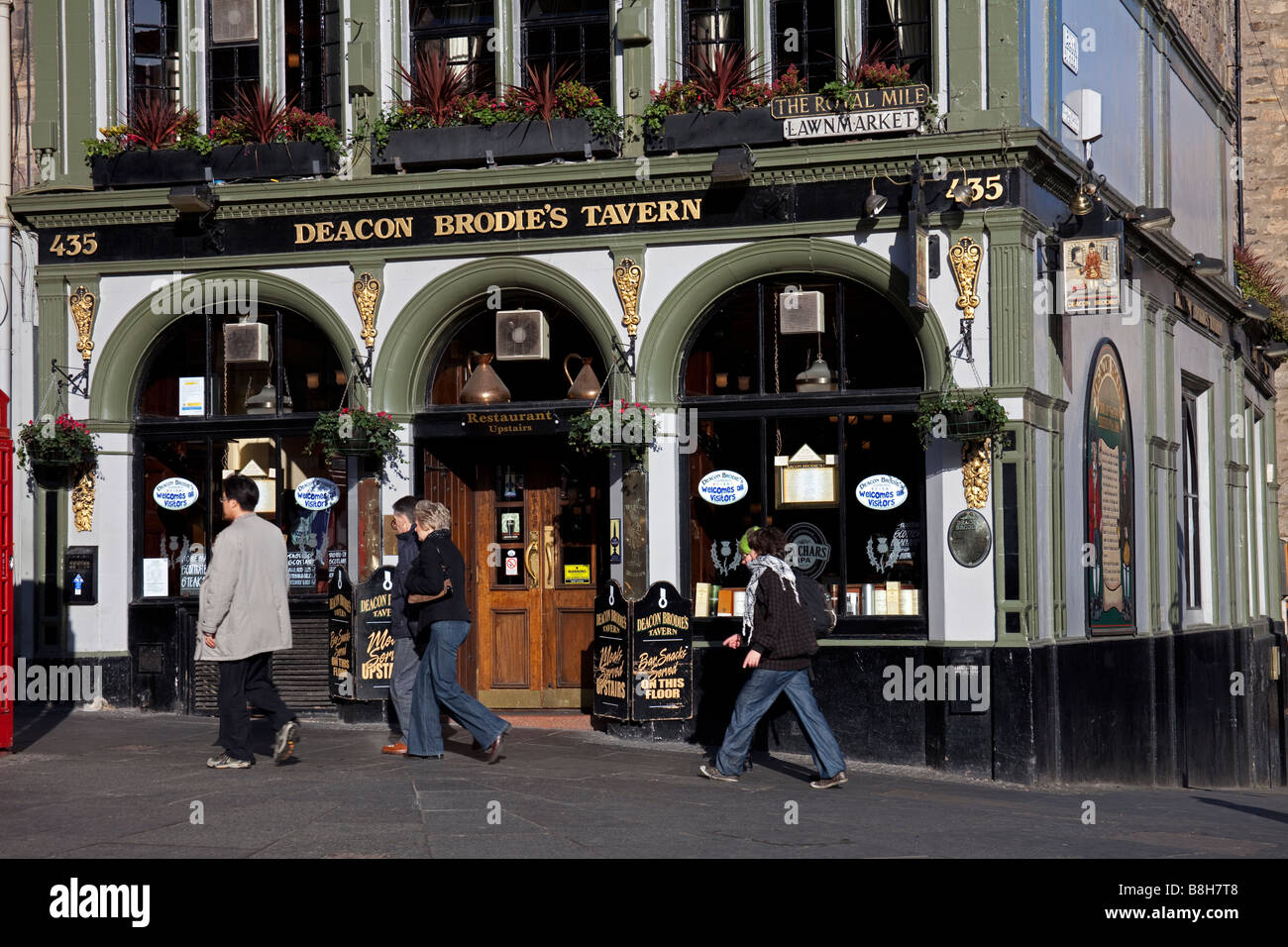 Deacon Brodies pub, Lawnmarket, Royal Mile, Edinburgh, Scotland, UK, Europe Stock Photo