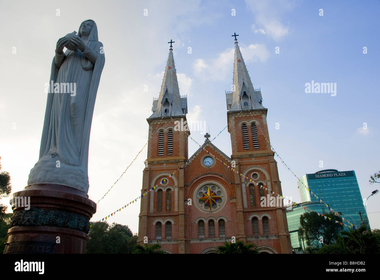 The Virgin Mary statue outside Notre Dame Cathedral, Saigon, Ho Chi