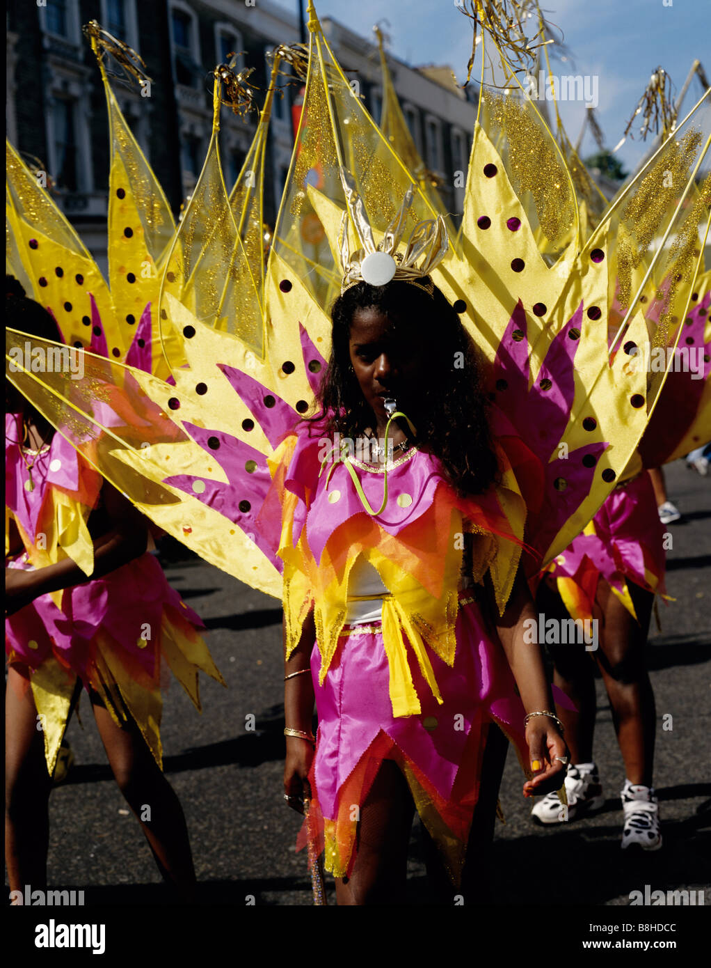 Performer in the Notting Hill Carnival, London Stock Photo Alamy