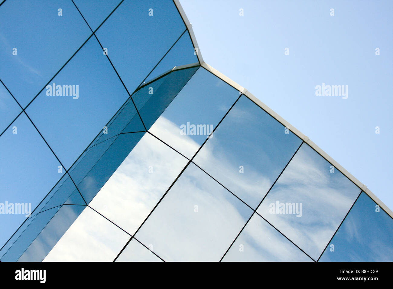 High section view of office building Stock Photo