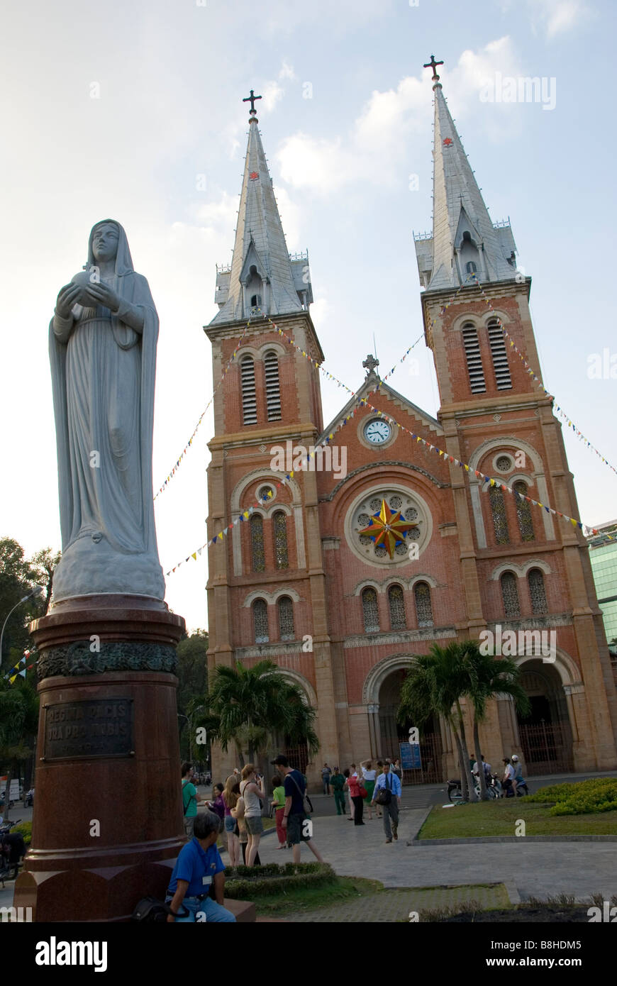 The Virgin Mary statue outside Notre Dame Cathedral, Saigon, Ho Chi