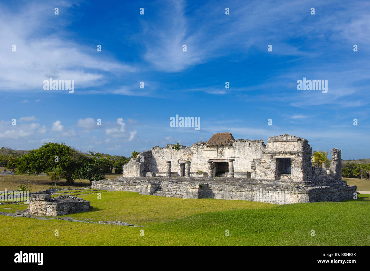 Mayan ruins of Tulum 1200 1524 Tulum Quintana Roo state Mayan Riviera Yucatan Peninsula Mexico Stock Photo