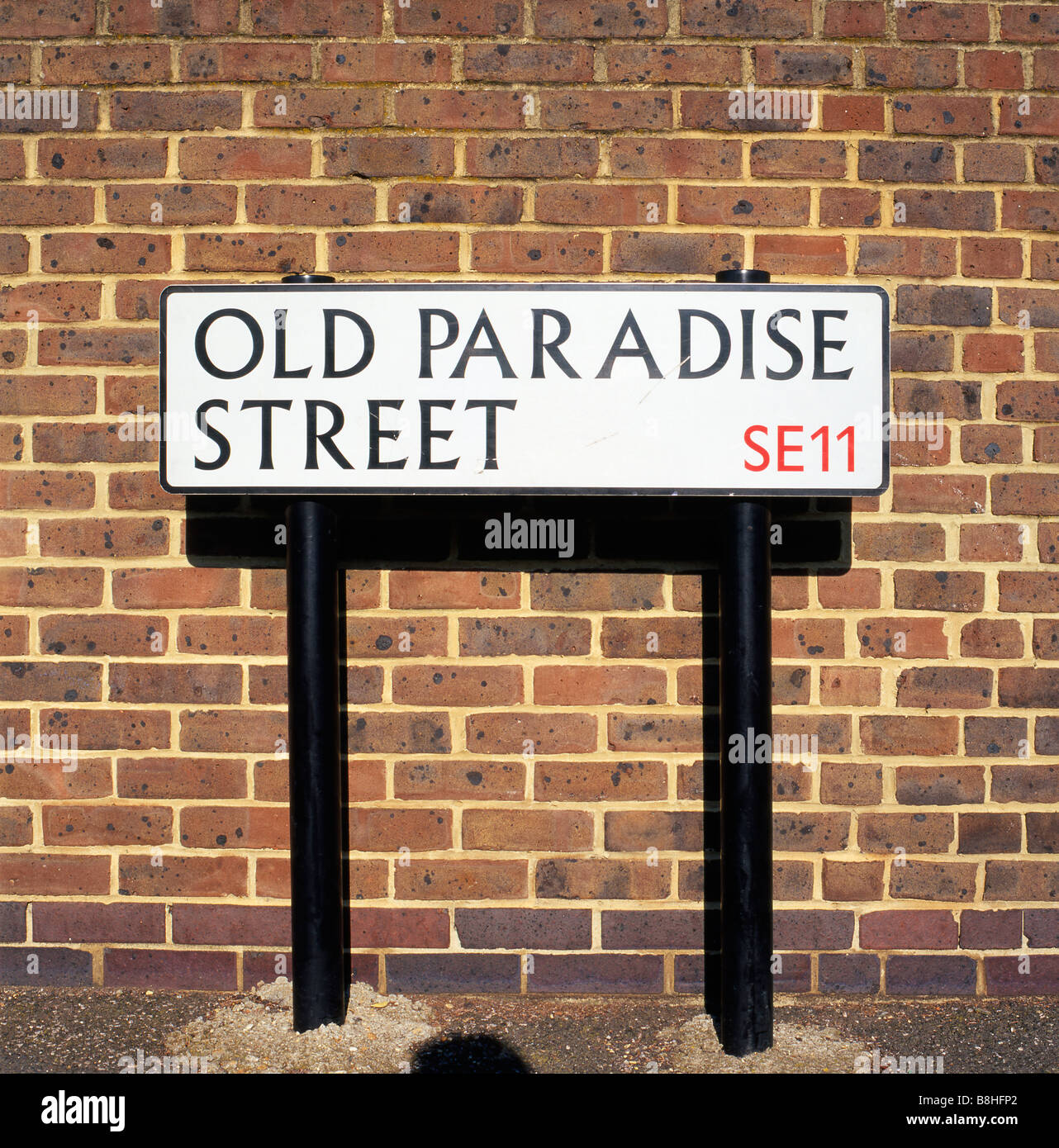 Old Paradise Street SE11 street signs London England UK KATHY Stock Photo Alamy