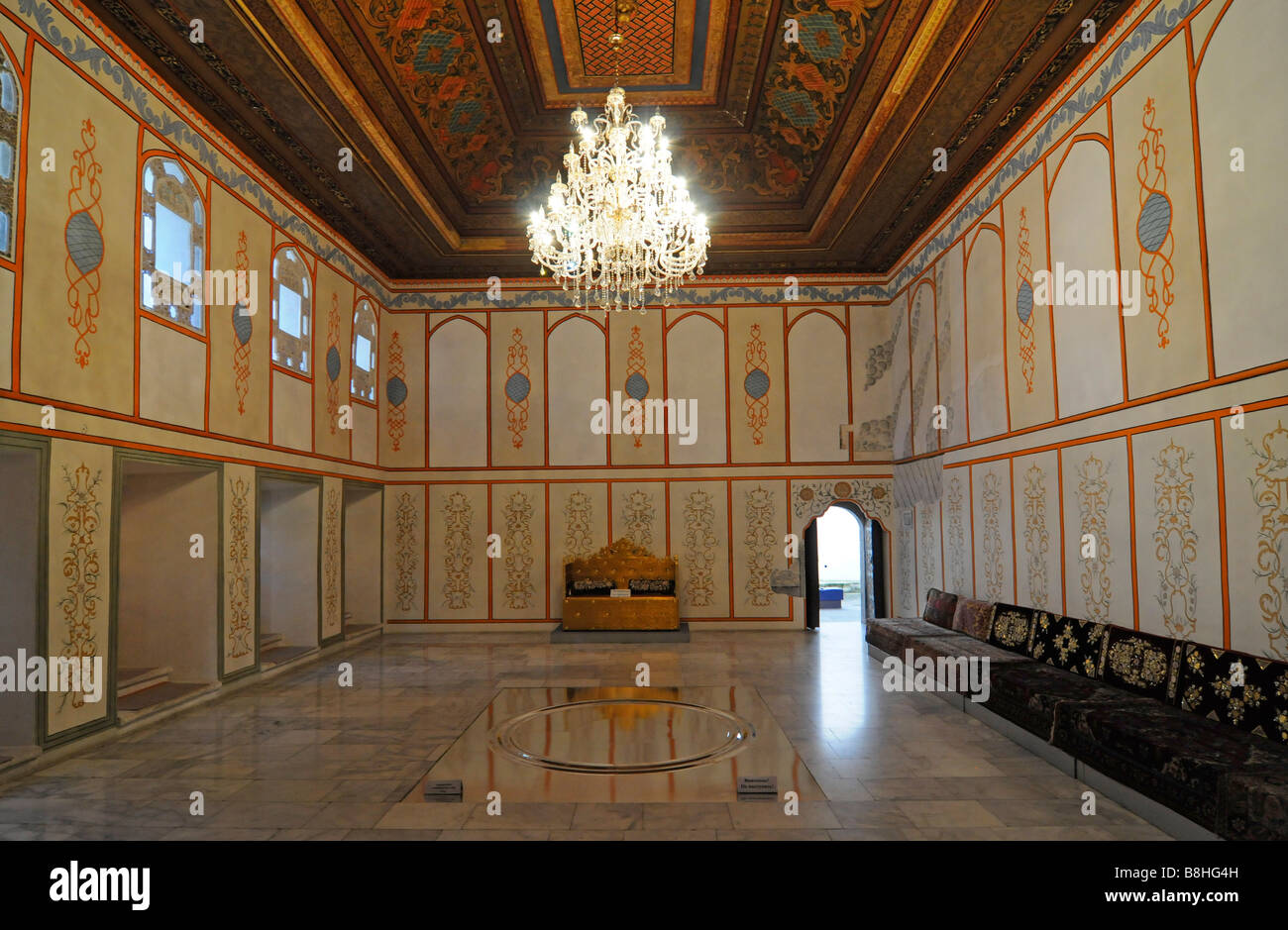 Interior of the former Palace of the Crimean Khans in Bakhchisaray, Crimea, Ukraine. Stock Photo