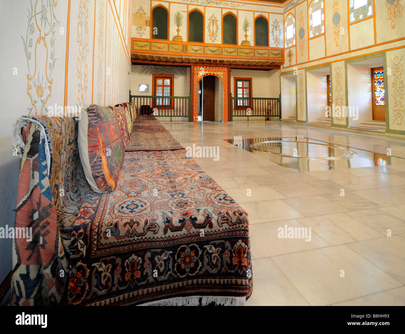 Interior of the former Palace of the Crimean Khans in Bakhchisaray, Crimea, Ukraine. Stock Photo