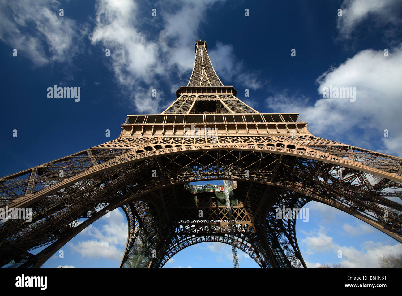 Eiffel tower low angle view hi-res stock photography and images - Alamy