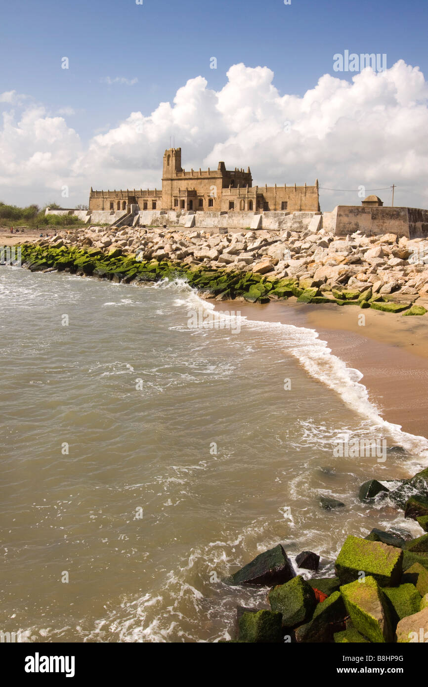 India Tamil Nadu Tranquebar Tharangambadi old Danish colonial coastal fort Stock Photo