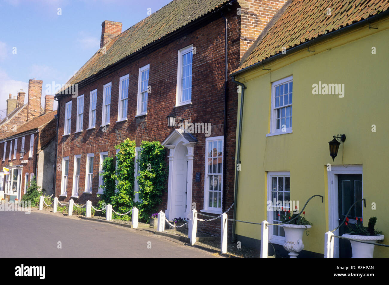 Burnham Market Houses The Green Norfolk East Anglia England UK