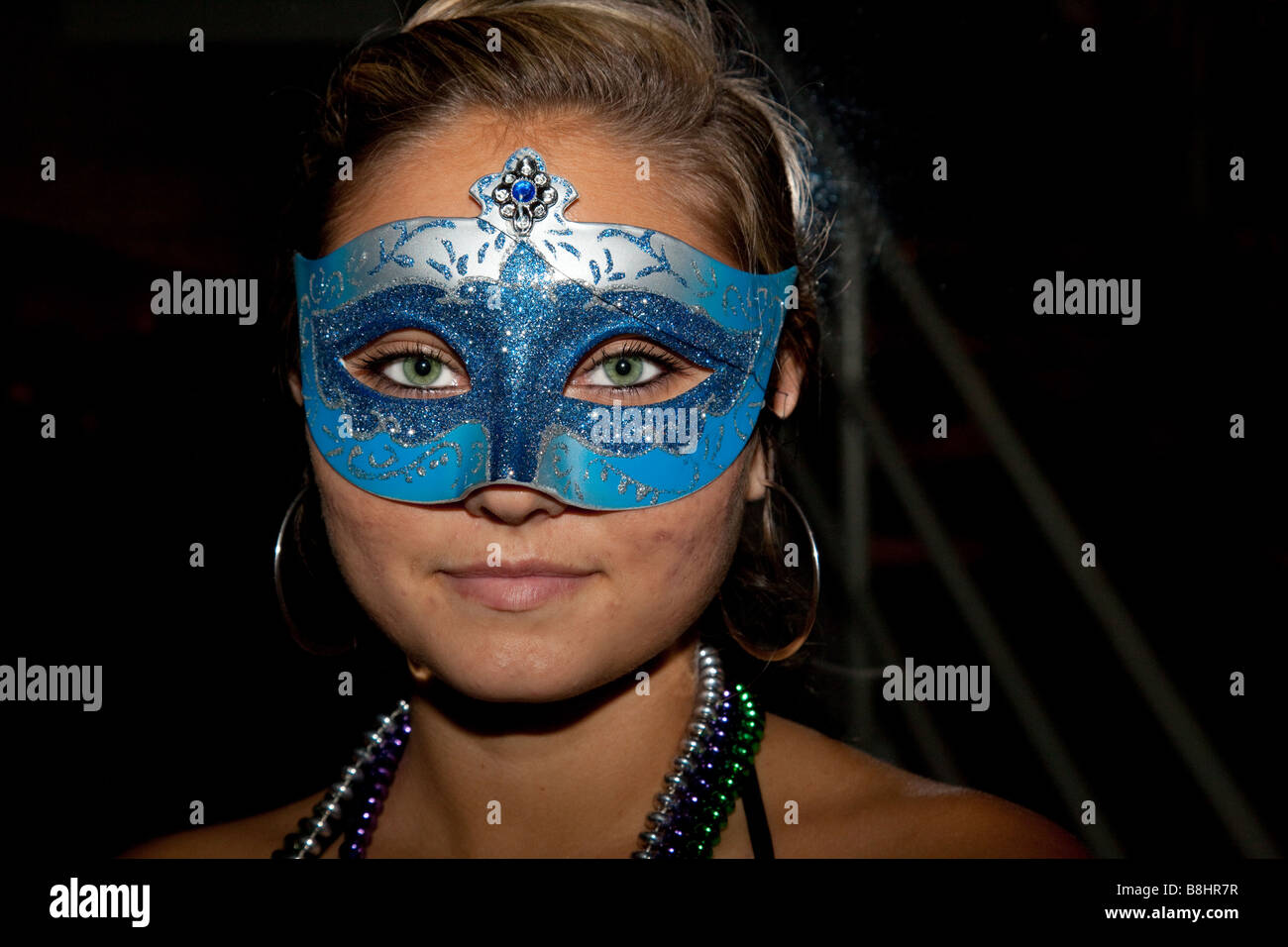 mardi gras blue mask