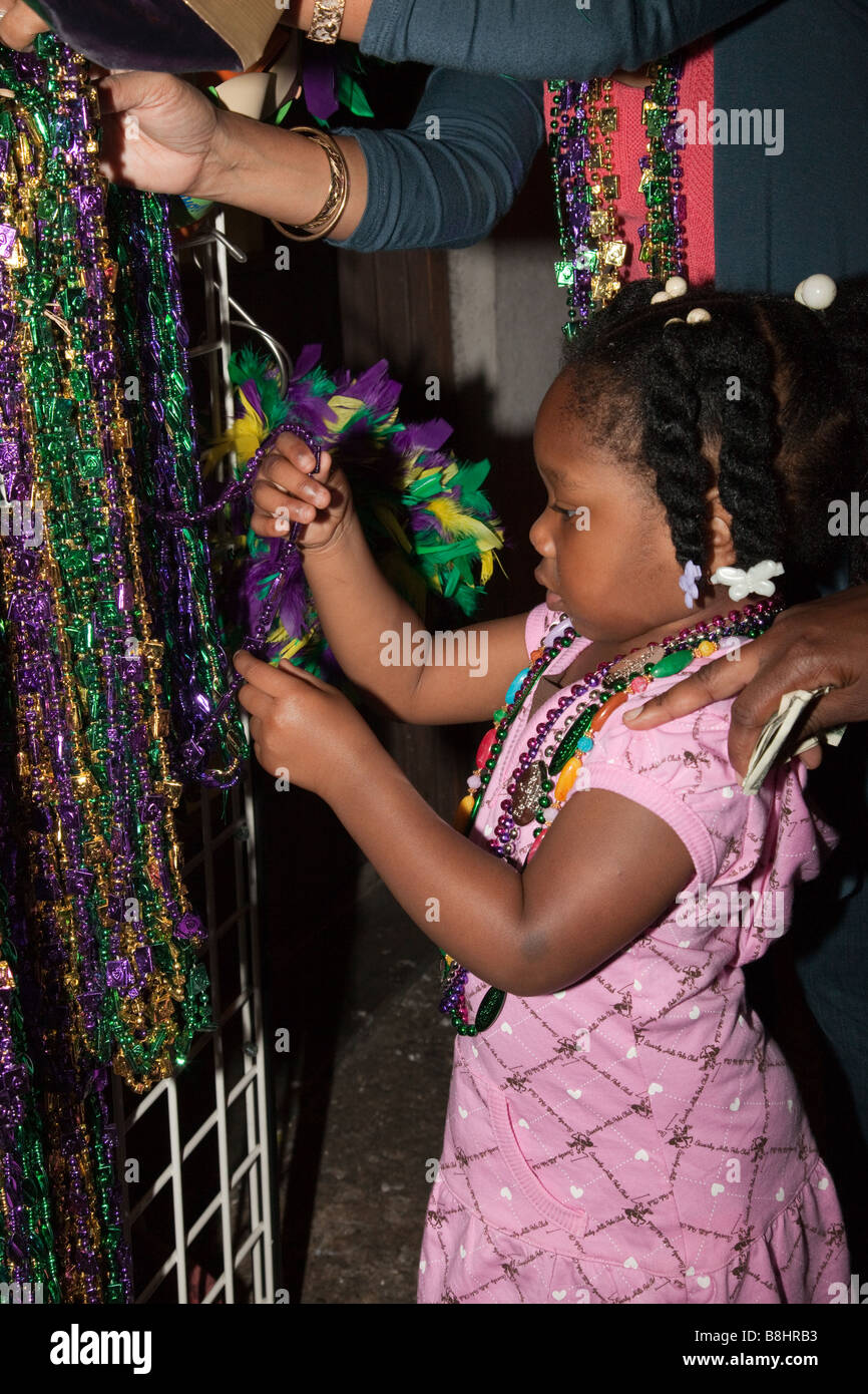 beaded mardi gras necklace