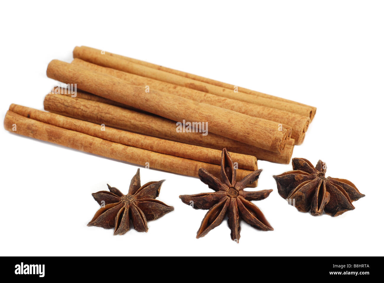 Cinnamon and anise Stock Photo