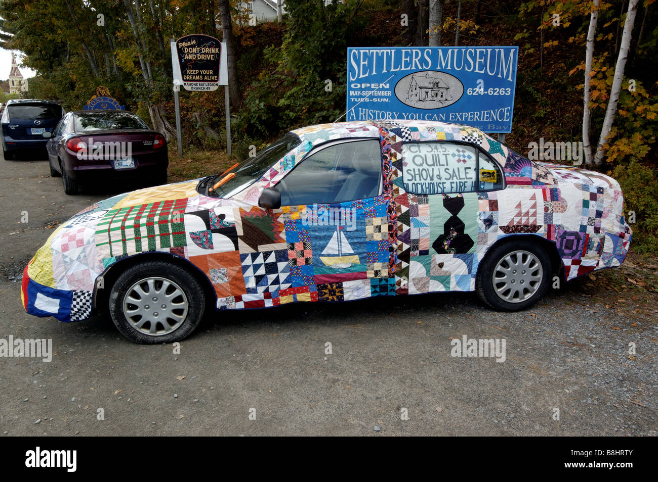 A quilted car Stock Photo