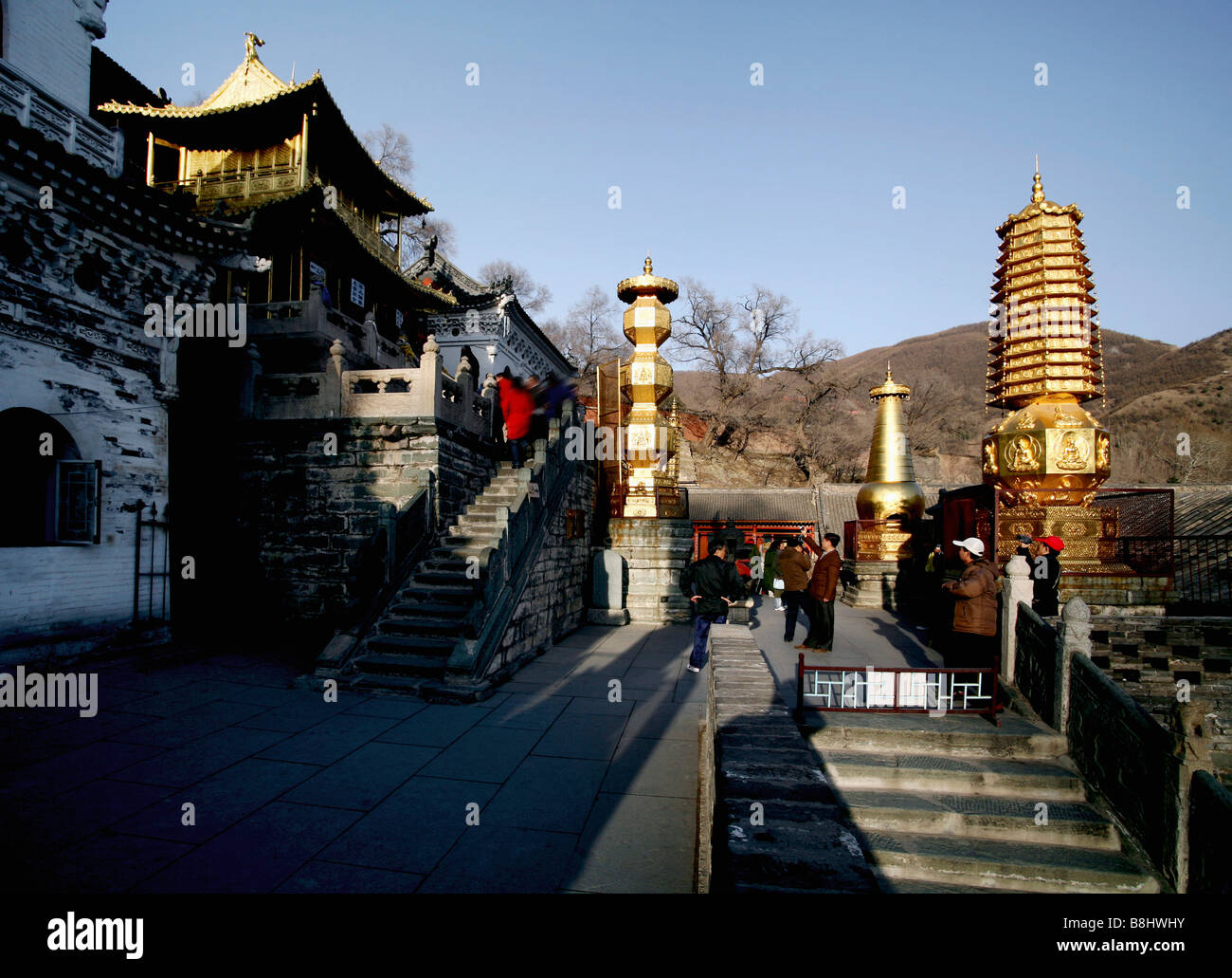 Buddhist Temple In Wutaishan,Shanxi,China Stock Photo