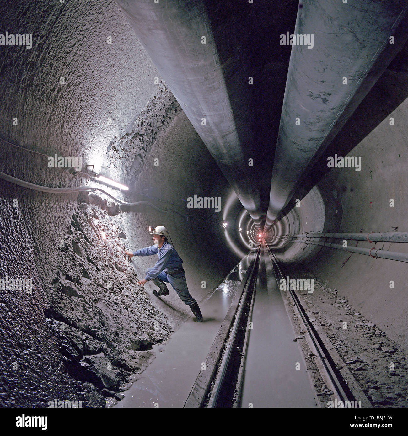 Engineer Examines Unstable Doleritic Intrusion Into Delivery Tunnel Wall On The Historic 30 Year Lesotho Engineer Examines Unstable Doleritic Intrusion Into Delivery Tunnel Wall On The Historic 30 Year Lesotho