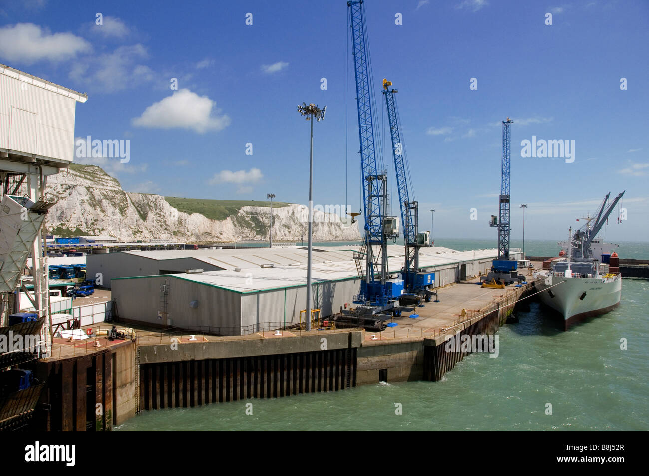 Dover Shipping and Ferry docks Kent UK Stock Photo