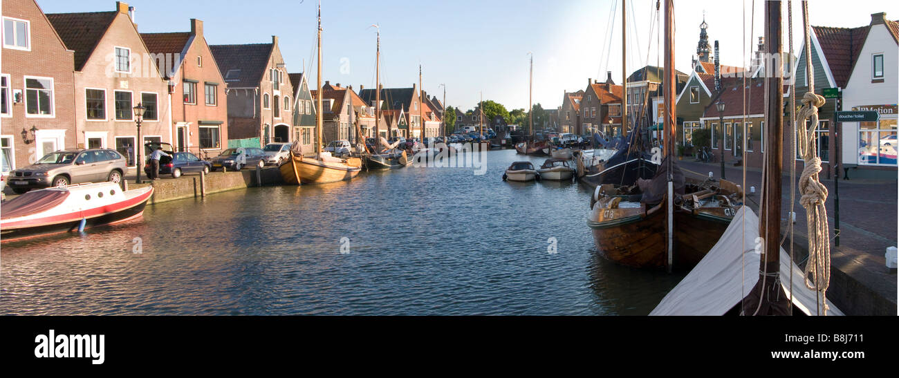 Traditional Dutch sailboats in the harbor Stock Photo - Alamy