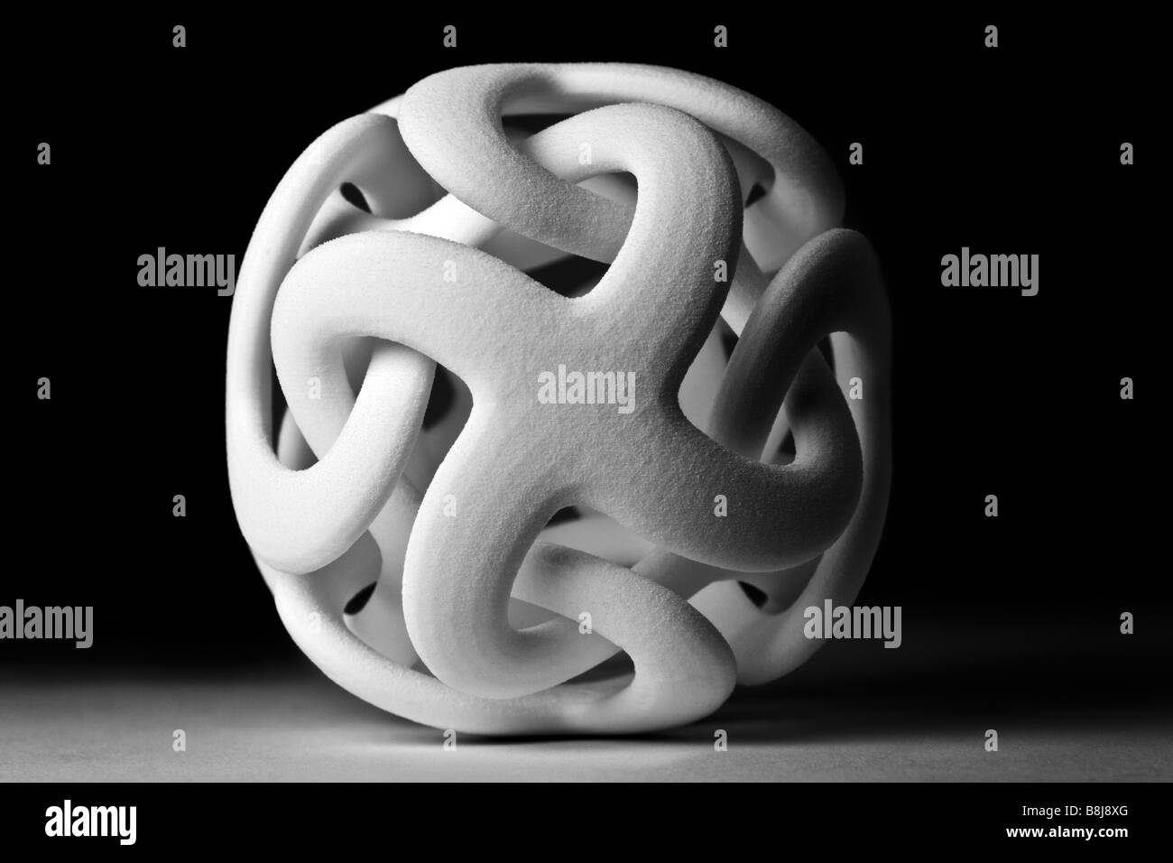 A production by 3-dimensional printing of a modern sculpture. Production en 3 dimensions d' une sculpture moderne. Stock Photo