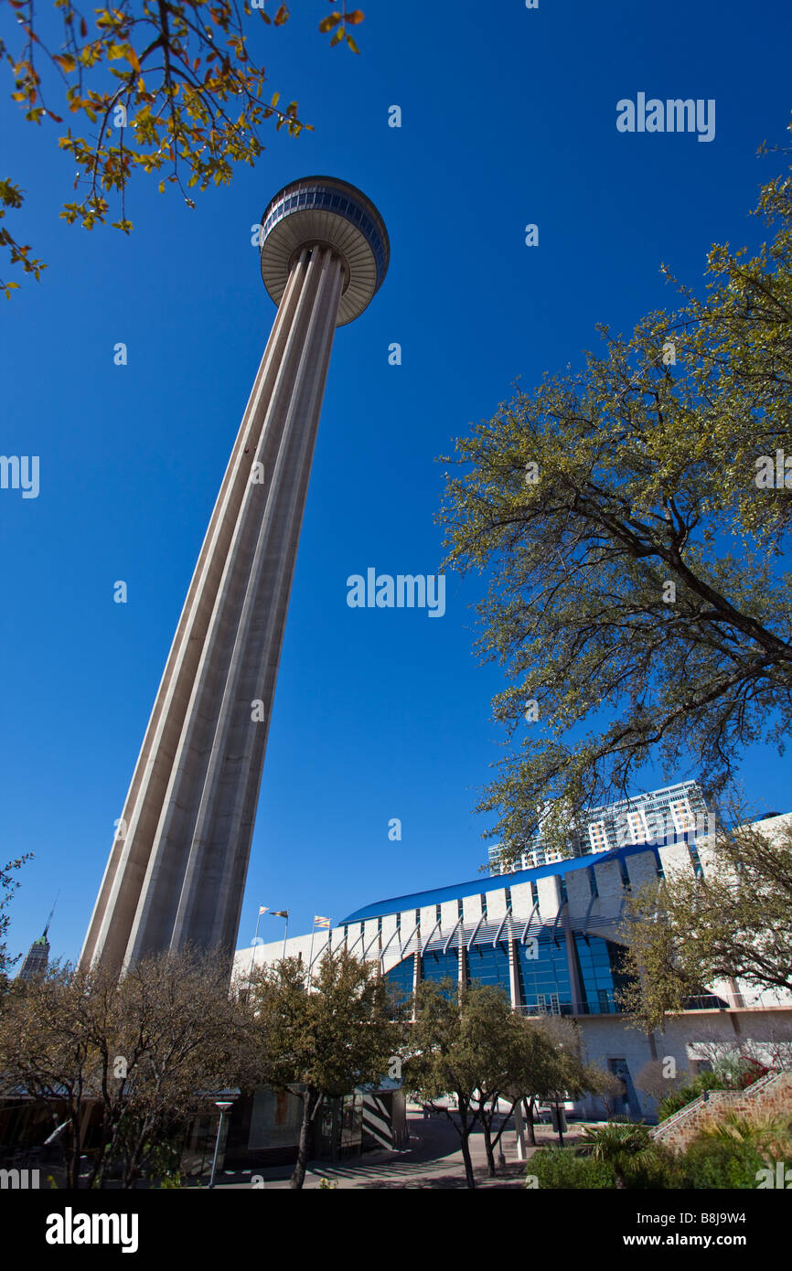 Tower of the Americas in downtown San Antonio Texas, USA Stock Photo