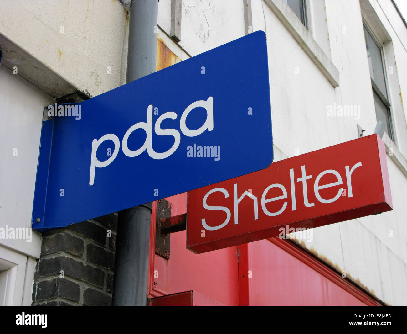 PDSA Shelter charity shops Worthing West Sussex selling unwanted clothes at reasonable prices ideal in these troubled times Stock Photo