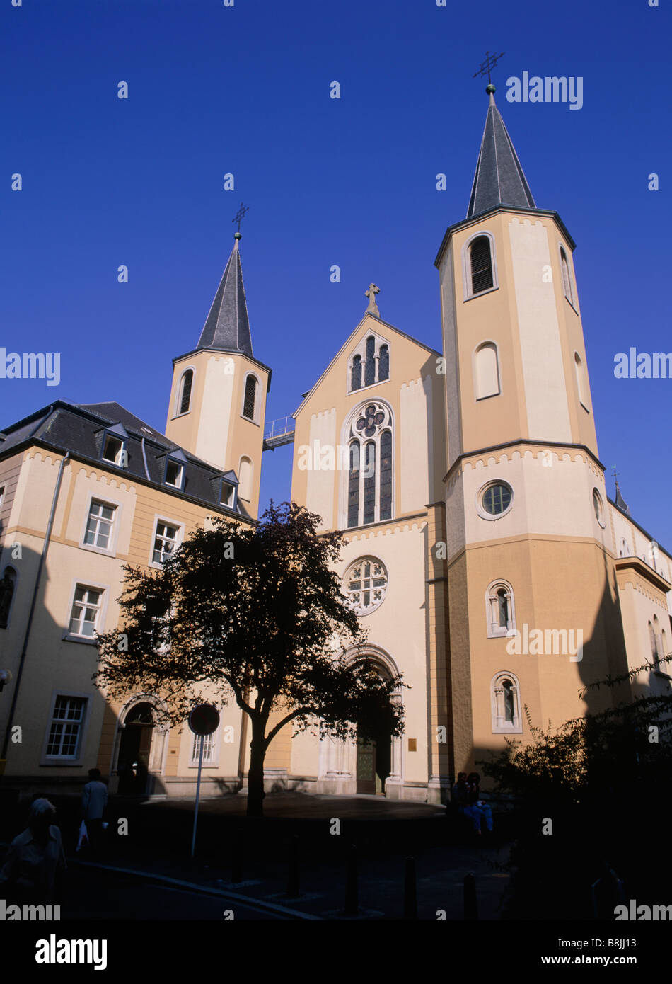 Church at Place de Vains LUXEMBOURG LUXEMBOURG Stock Photo