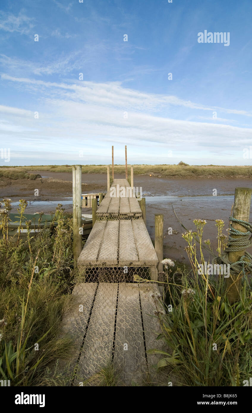 Autumn afternoon at Morston Quay North Norfolk Stock Photo