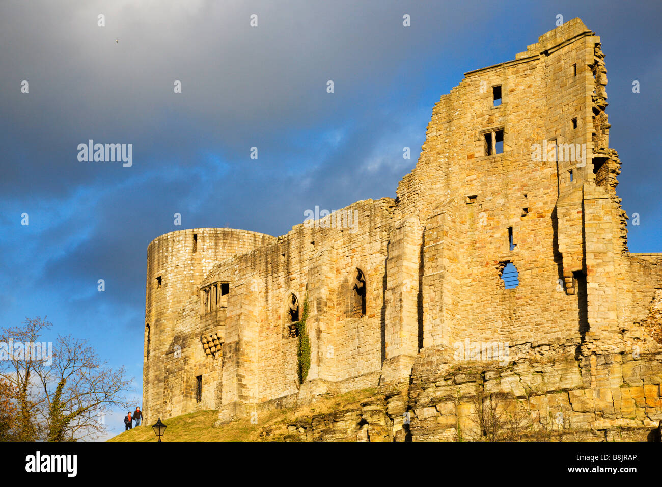 The Castle Ruins Barnard Castle County Durham England Stock Photo Alamy