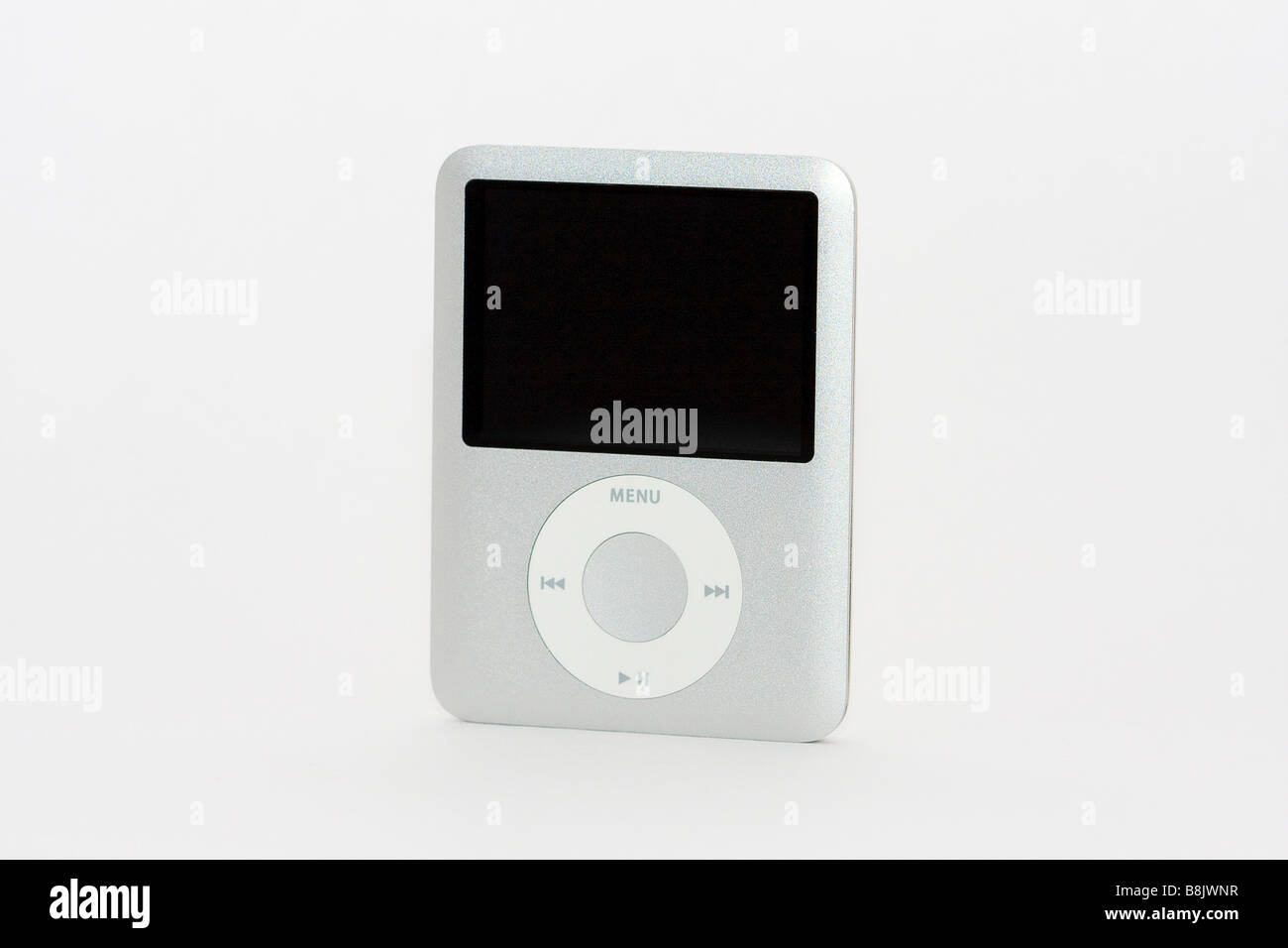 Apple iPod Nano on white background. Stock Photo