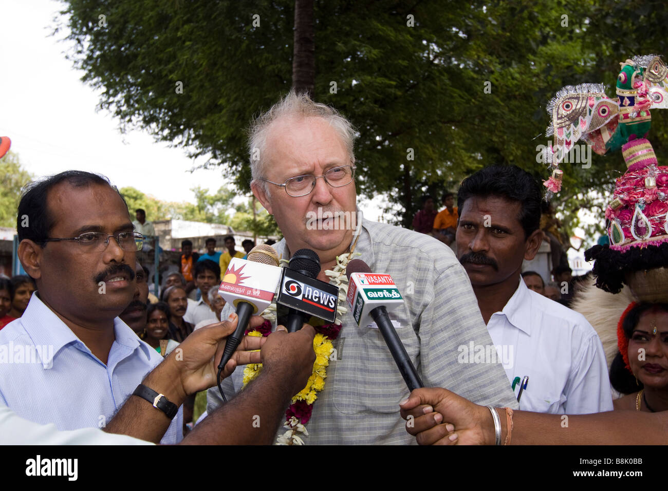 Tamil village old man hi-res stock photography and images - Alamy