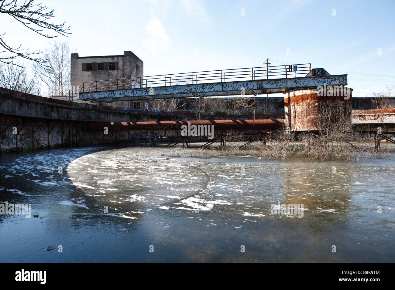 An abandoned factory Stock Photo