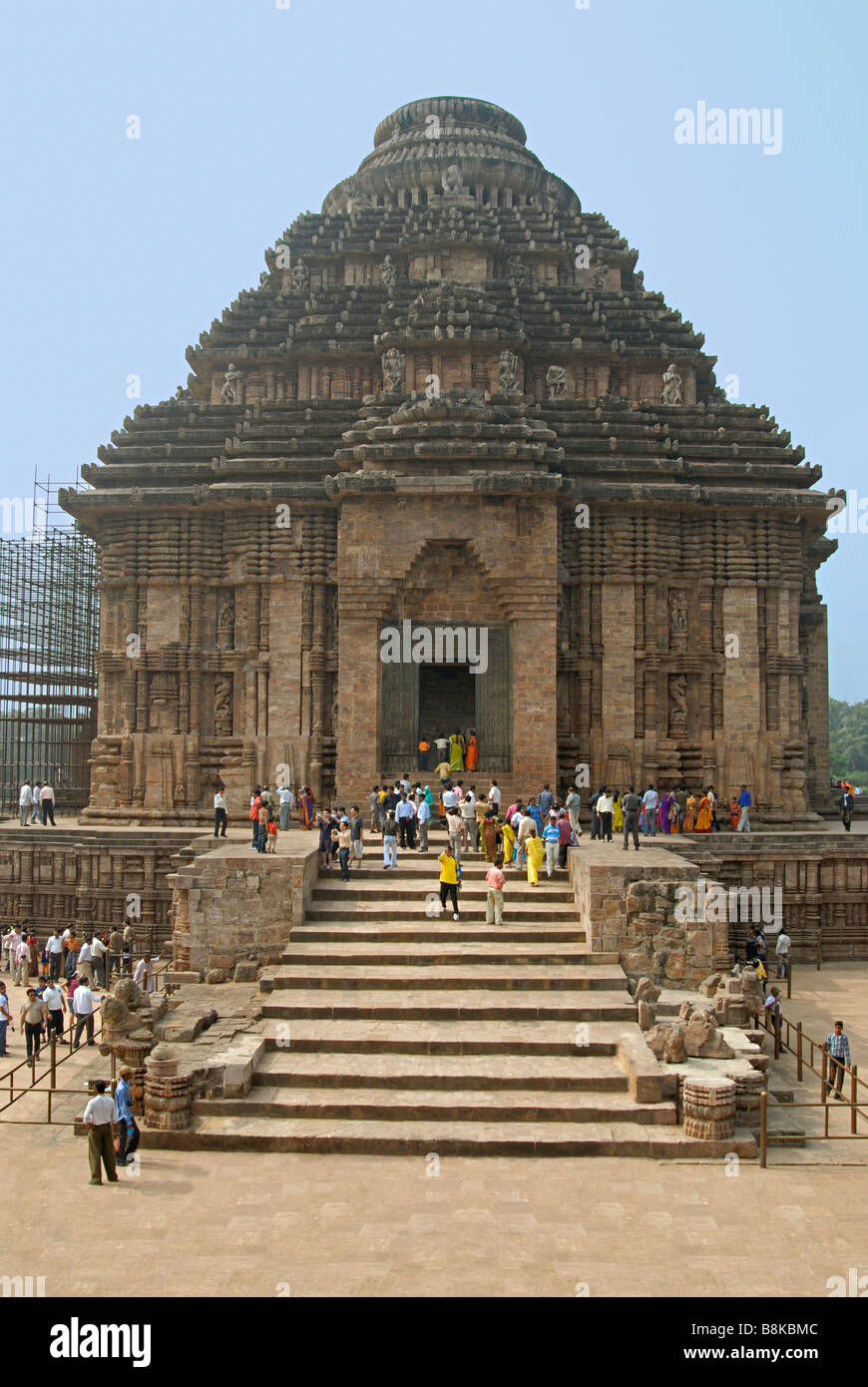 Temple No.1, porch front side. Konark Sun Temple Orissa, India. UNESCO World Heritage Site Stock Photo